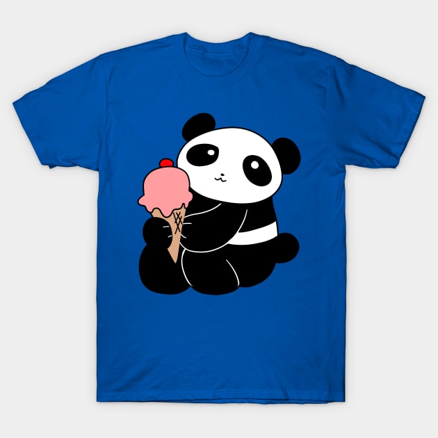 Icecream Panda T-Shirt by saradaboru